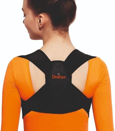 Neoprene X-Cross Posture Corrector Belt Universal Size Shoulder & Back Support Belt | Back Straightener Brace For Spine & Body Posture Correction | Clavicle Support For Unisex | Universal Size